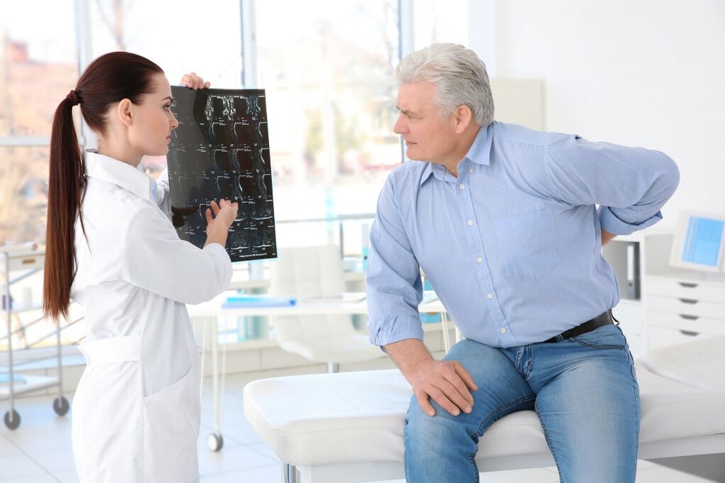 Thoracic spine osteochondrosis