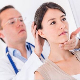 Neurologists examine patients with neck pain