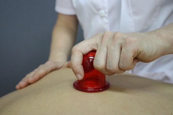 cupping massage for spinal osteochondrosis