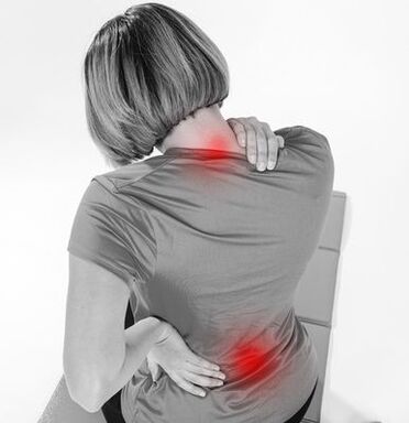 Pain in the neck and in the lower back